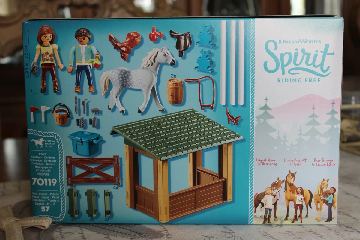 At the Farm with Lucky Pru and Abigail Spirit Riding Free Playmobil  Playsets 