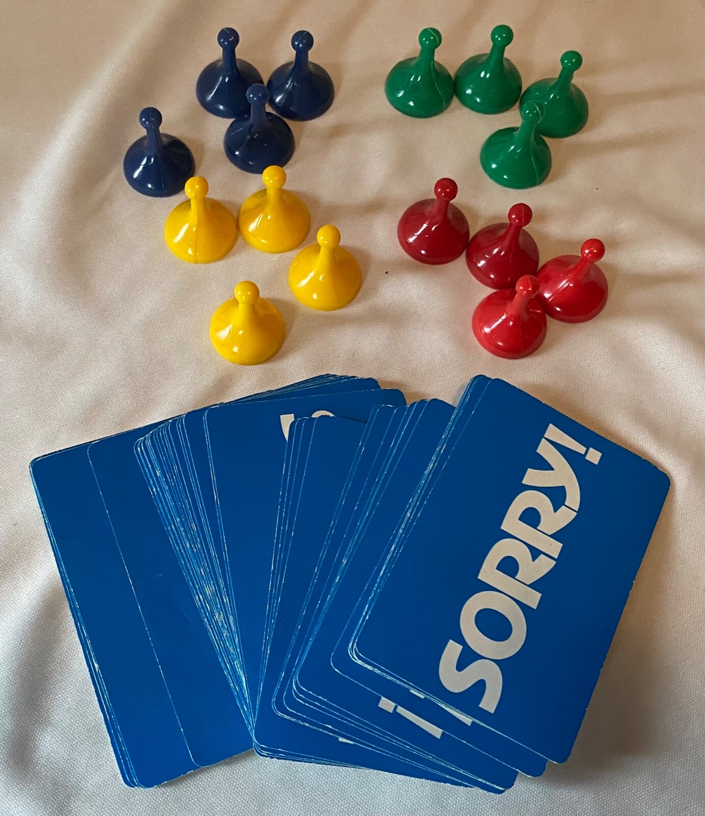 Sorry Board Game Replacement Parts & Pieces Individual Pawns Cards Vintage  1964