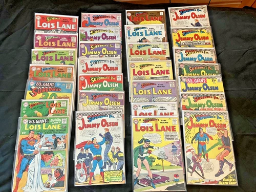 Jimmy Olsen Lois Lane Superman comic book lot of 28 silver age DC vintage