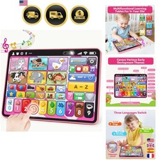 Trilingual Learning Toy Tablet with Music & S...