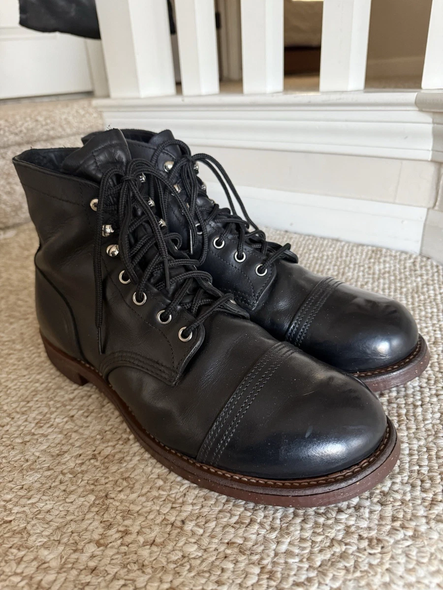 Red Wing Shoes Red Wing Iron Ranger Black Boots for Men for Sale