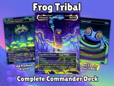 Frog Tribal Commander Deck Voja MTG EDH Anime Style Proxy Deck