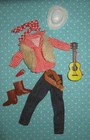1980s  Vintage Barbie Clone Western Cowboy Clothes Shillman Mini Mod Hong Kong