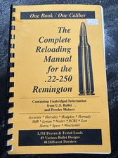 The Complete Reloading Manual for the .22 250 Remington Paperback Book Vintage