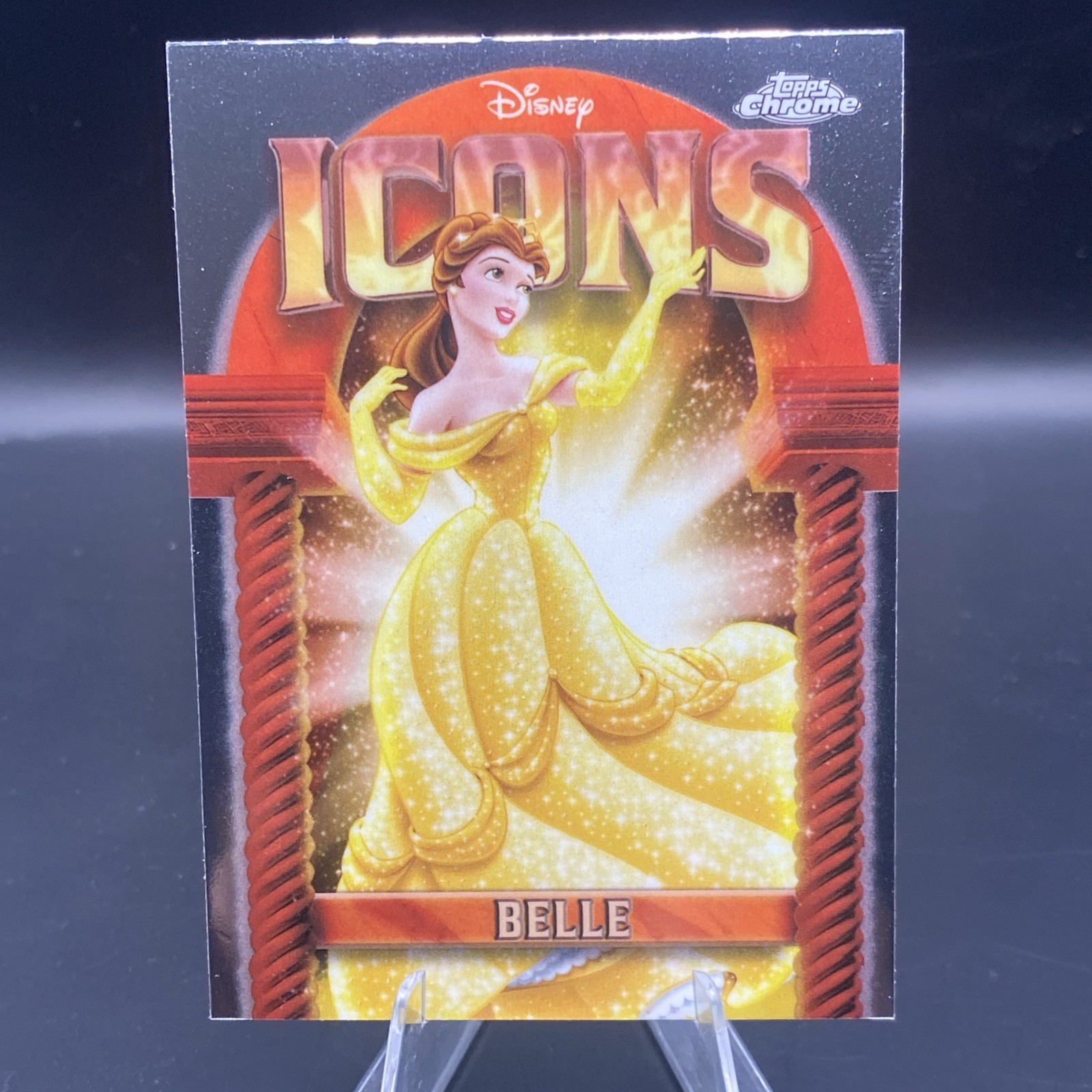 Belle #DI-13 2025 Topps Chrome Disney Icons trading card — raw and PSA graded price guide