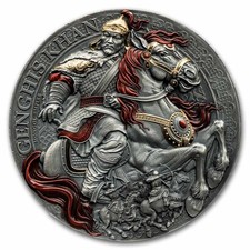 2026 Cameroon 5 Oz Silver Great Commanders: Genghis Khan