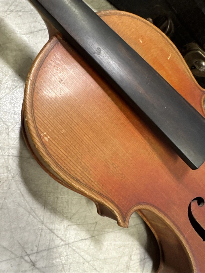 Antique 4/4 Violin Friedrich August Heberlein 1923 # 3168 Stradivarius copy - Image 3 of 4
