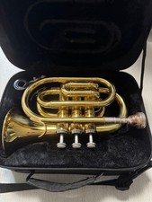 Pocket trumpet with mouthpiece