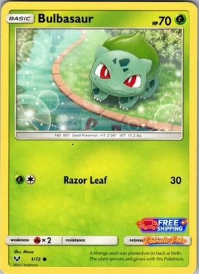 Bulbasaur 1/73 Common Shining Legends Pokemon NM/LP