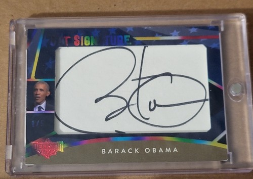 2022 Decision Premium Cut Signature Barack Obama Auto Signed # 1/5 Autograph