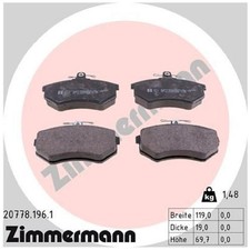 Satz Bremsbeläge Bremsklötze vorne für Audi 100 C2 435 80 B3 893 B4 8C2 | 884