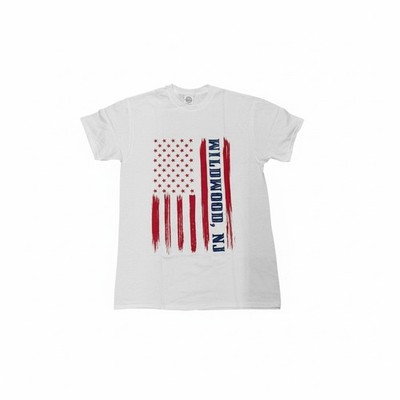 Delta Pro Weight Unisex New Wildwood NJ Graphic Logo Crew T-Shirt