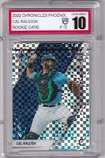2022 Panini Chronicles #12 Cal Raleigh Phoenix Building Blocks Gem-Mint  10 RC