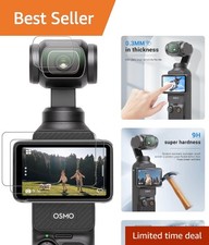 DJI Osmo Pocket 4/3 Screen Protector, Osmo Pocket 3/4 Lens Protector for DJI ...