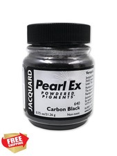 Jacquard Pearl Ex Pigment Powder 0.75oz Carbon Black Mica Resin