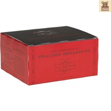 English Breakfast Tea 100g - 50 Luxury Keemun Bags for Daily Indulgence