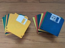 Used 20 Pack Sony 3M Imation IBM Formatted 3.5" Floppy Disks Rainbow