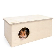 Birch Chamber-Maze Hamster Hideout - Small Pets Woodland House Habitats Decor...