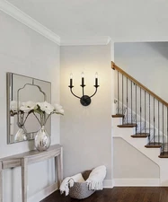 Z-Lite 3500-3S-MB Arabella 3 Light 14 inch Matte Black Wall Sconce Wall Light