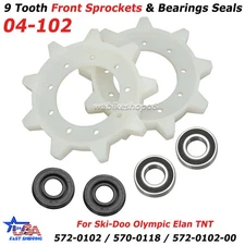 9 Tooth Vintage Front Sprocket Bearing Seal 04-102 For Ski-doo Olympic Elan TNT