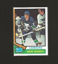 1974-75 TOPPS ANDRE BOUDRIAS #191 EX- EX+ MID-HIGHER GRADE