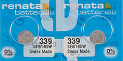 3x Renata 301 Uhrenbatterie SR43SW – Swiss Made, 1,5 V Silberoxid, Passend Für Viele Uhren