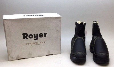 Royer 2002XPA6.53E Safety Heat Work Boot Mens 6.5 3E Metatarsal Guard Black Xpan