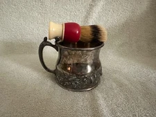 Vintage Pairpoint Mfg Co Quadruple Silverplate Shaving Mug