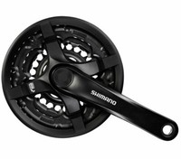 Shimano Kurbelgarnitur FC-TY501 Vierkant 6/7/8-Fach175 Mm42-34-24 Z.Schwarznicht