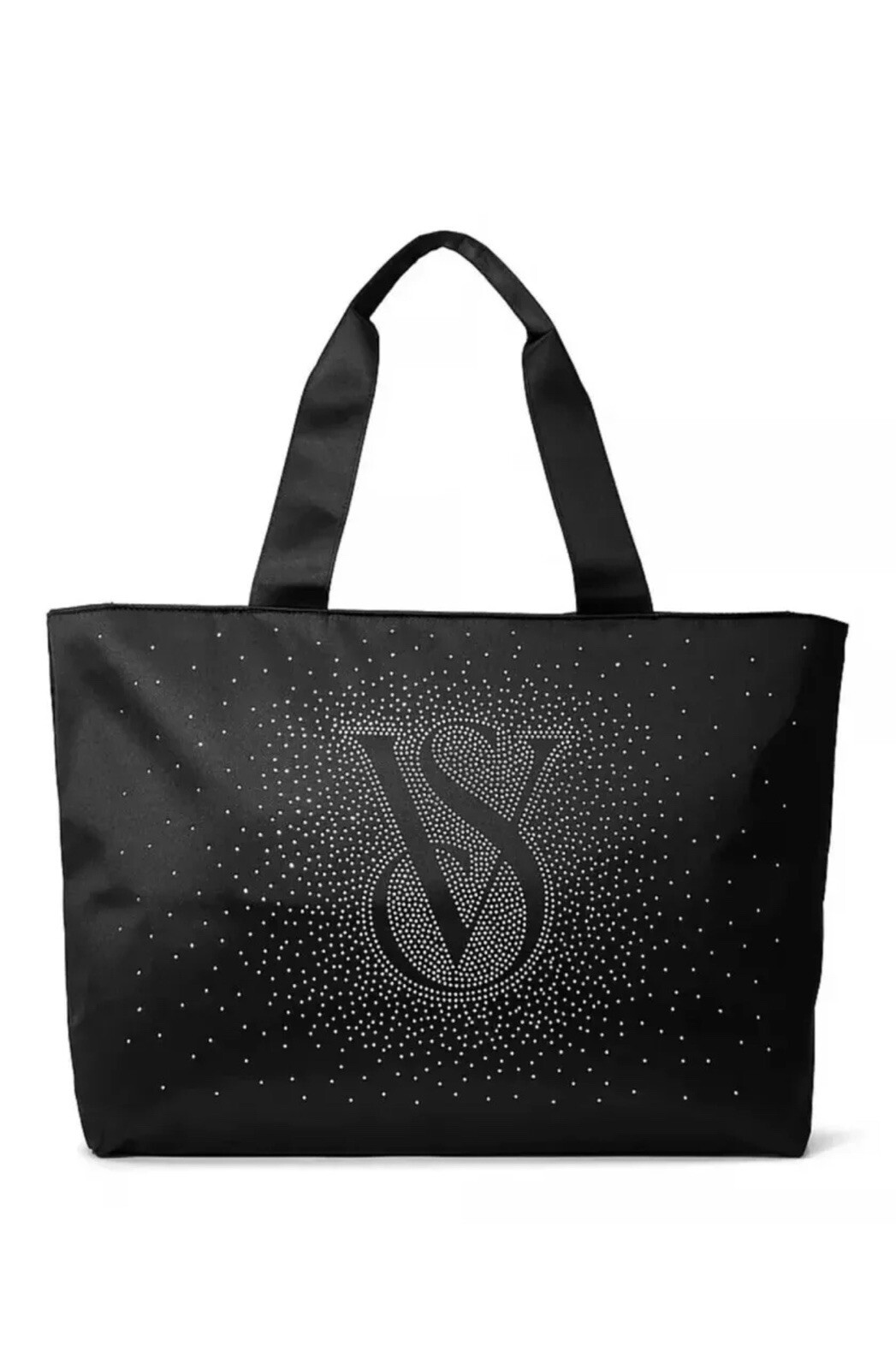 Bolso de Mano Victoria’s Secret Brillo Cremallera Vacaciones 2024 Brillante Diamante Gráfico Nuevo con Etiquetas