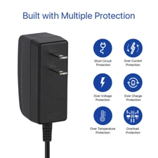 US Power Supply Adapter Plug DC12V 1A For CCTV Security alhua PoE IP Camera