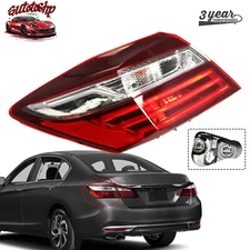 Driver Side Tail Light For 2016-2017 Honda Accord Sedan Outer Left Rear Lamp