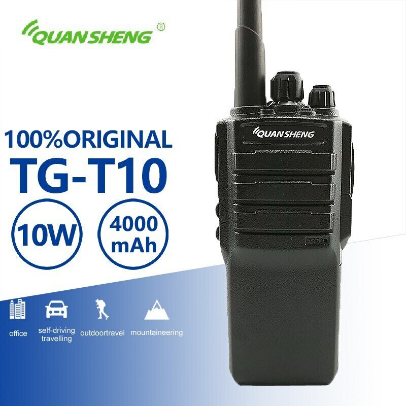 Desviarse Predicar Presidente Quansheng TG-T10 Woki Toki 5w Radios Uhf Vhf Walkie Talkie 4000mAh Battery  Radio | eBay