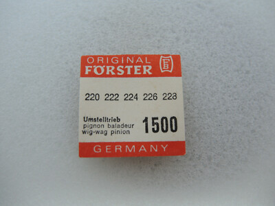 Umstelltrieb Förster FB 220, 222, 224, 226, 228, wig-wag pinion, part 1500