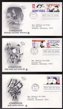 COMEDIANS #2562-66 US FIRST DAY COVER 1991, PCS ARTCRAFT CACHET FDC