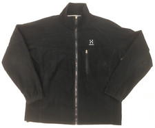 Haglofs Windstopper Jacket Women's Large Black Fleece Lined Parka Made In Sweden