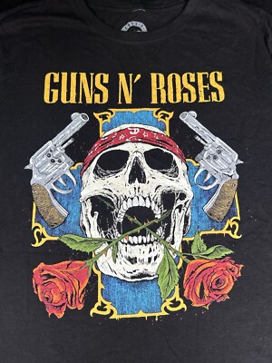 Guns N Roses T Shirt 2022 World Tour - Black - Mens Extra Guns N Roses T Shirt 2022 World Tour - Black - Mens Extra