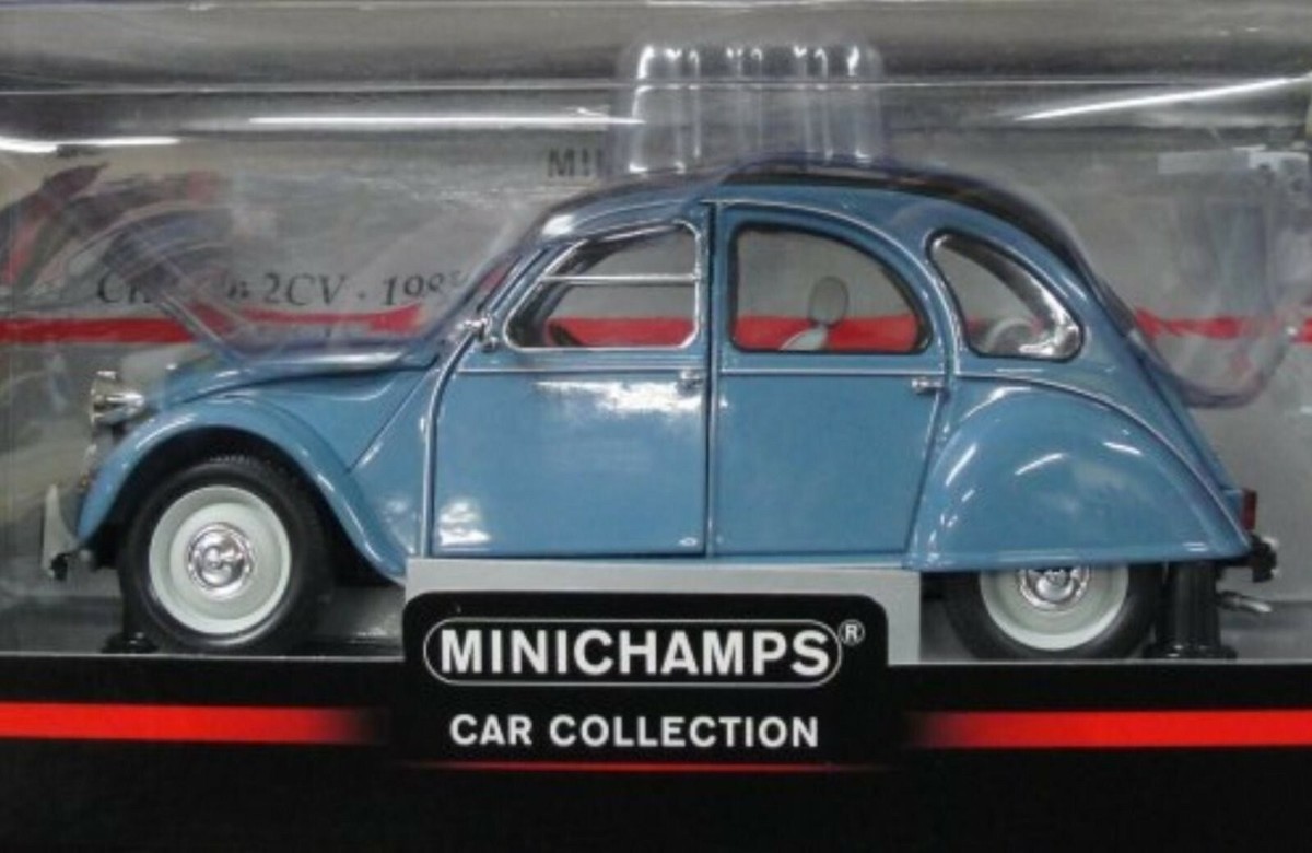 □ミニチャンプス シトロエン 2CV ブルー 1983 1/18 クラシック