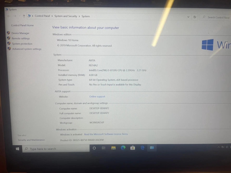 AVITA Liber 14” Laptop – Intel Core i3, 128GB SSD, Full HD IPS – NEW Sealed Box - Image 3 of 4