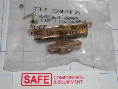 Cannon DC20963 Connector 180 Backshell QTY-1 M85049/48-2-4F DB37 D-Sub Metal D36