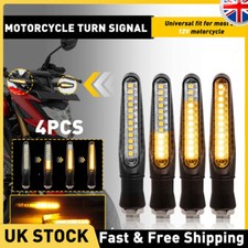 4x Motorcycle Motorbike Universal Turn Signal Indicators Light Lamp Bulb Amber