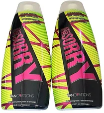 Lot of 2 Ed Hardy SORRY NOT SORRY 50x Bronzer Tanning Bed Lotion  10 oz