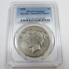 1928 P PCGS VF Detail - Silver Peace Dollar $1 US Coin #59388B