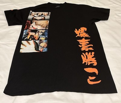 My Hero Academia Rage Progression of Katsuki Bakugo Men M Tee 100% Cotton