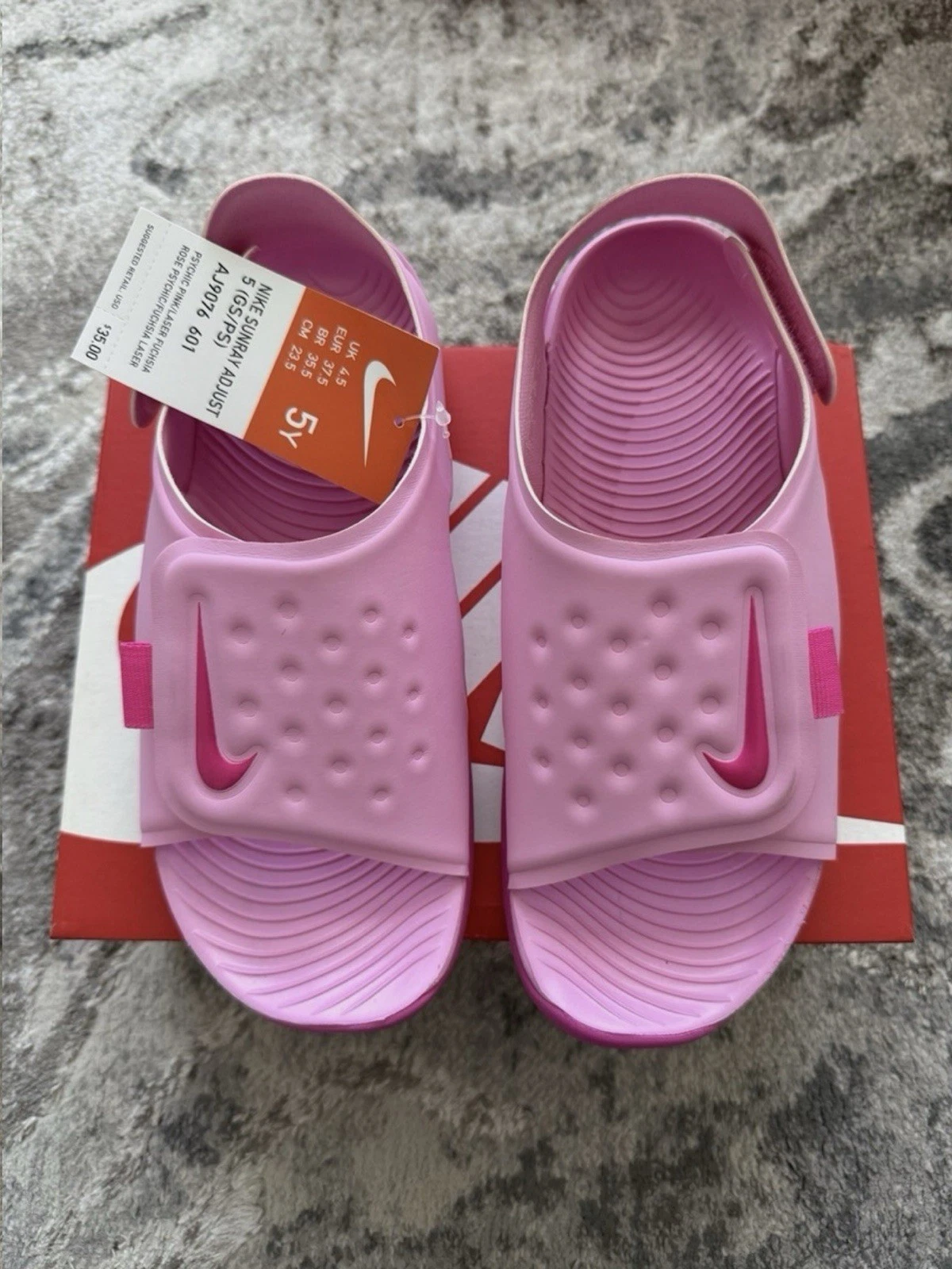 Sandali Nike Sunray Adjust 5 per bambini fucsia rosa taglia 5 anni US 37 5 EUR