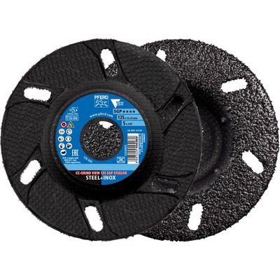 Pferd CC-Grind  View Grinding Disc   5'' x 7/8'', SGP STEELOX VICTOGRAIN  Ceram...