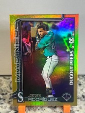 2025 Topps Series 1 DP-7 Dugout Peeks GOLD #’D/50 Julio Rodriguez Mariners