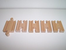Wooden Train Track 1 Male & 4 Female Adapter Lot Fits BRIO Thomas