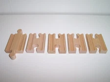 Wooden Train Track 1 Male & 4 Female Adapter Lot Fits BRIO Thomas