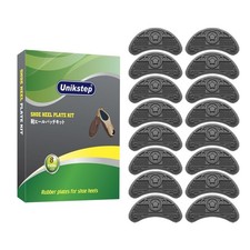 8 Pairs 16 Pieces Shoe Heel Plate Taps, Shoe Heel Side Worn Repair Rubber Pat...